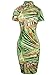oxiuly Women's Vintage Floral Flare Party Wedding Stretch Bodycon Dresses Casual Work Pencil Dress OX183