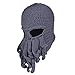 Vbiger Beard Hat Beanie Hat Knit Hat Winter Warm Octopus Hat Windproof Funny for Men & Women, Grey, One Size