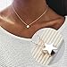KliSa Simple Star Necklace Choker Silver Tiny Star Necklaces for Women Dainty Charm Choker Minimalist (Star-Silver)