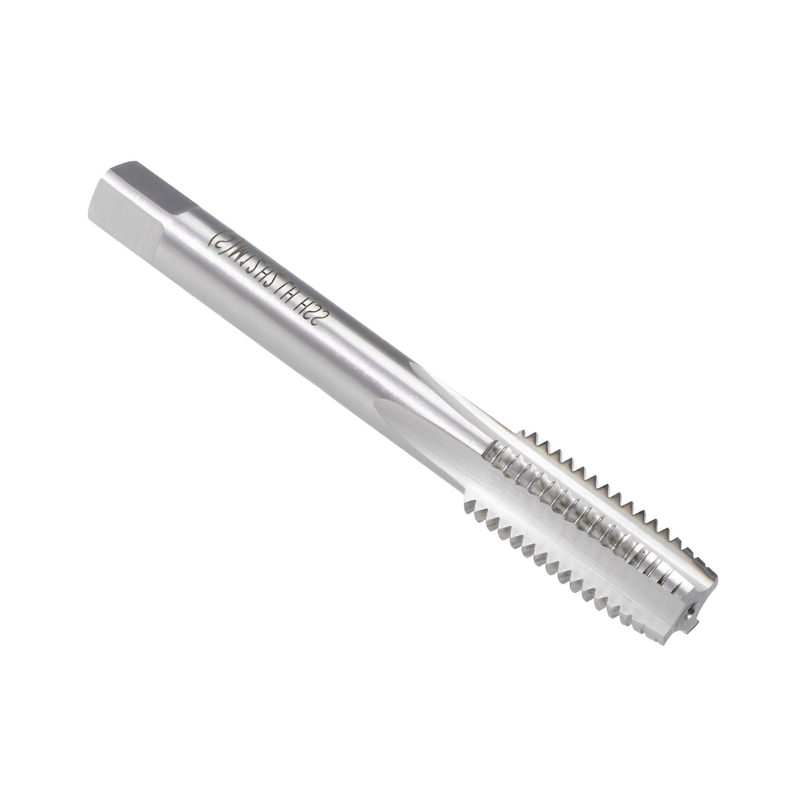 Boxonly Metric Taps M12 x 1.75mm, for Threading Machine and Electric Drills DIY, H2 HSS Ti-Coated, Right Hand Thread Plug Tap Threading Tapping Tool, 1pcs