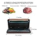 Vacuum Sealer Machine OUNUO Automatic Food Sealer Vacuum Sealing System For Food Preservation Starter Kit Dry & Moist Food Modes with 10 Sealer Bags