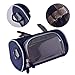 YAZER Bicycle Bags Cycling Cylindrical Portable Bicycle Bike Front Handlebar Bag with Transparent Pouch for Riding and More Outdoor Activities (Dark Blue)