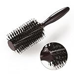 HOMEIDEAS Styling Essentials Natural Boar Bristles Round Hairbrush, Hair Comb Ruled 2.75-Inch
