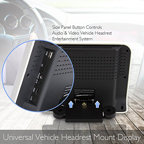 Universal Car Headrest Mount Monitor 9 Inch Vehicle Multimedia DVD