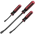 ROTATION Pry Bar Set, Strike Cap Handle, Angled Tip, Rust proof finish, Machanic Tools for prying, scraping, lifting, pulling | 3pcs Hand Tools Set