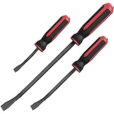ROTATION Pry Bar Set, Strike Cap Handle, Angled Tip, Rust proof finish, Machanic Tools for prying, scraping, lifting, pulling