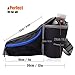 Fitter’s Niche MultiFunction Hydration Waist Pack - Shoulder Belt, Water Resistant with Inner Key Bag, Reflective Belt Loops, Exercise Outdoor Workout, Ocean Blue