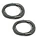 Yovus 2 Pack: 50 Ft 1/4 to 1/4 Shielded Instrument Cables for Powered Speakers