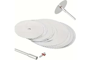 11Pcs/Set Stainless Steel Wood Cutting Disc Rotary Tool Circular Cutoff for Woodworking Tool