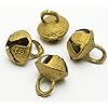 AzKrafts-Lot-100-Pcs-Vintage-Style-Indian-Brass-Horse-Sheep-Camel-Sleigh-Bells-15Mm-Ht