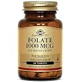 Solgar Folate (as Metafolin), 120 Tabs 1000 mcg