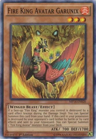 Yu-Gi-Oh! - Fire King Avatar Garunix (MP14-EN020) - Mega Pack 2014 - 1st Edition - Common