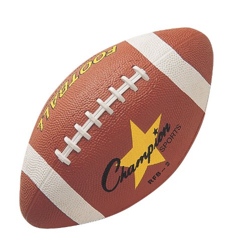 Champion Sports Intermediate Size Rubber Football