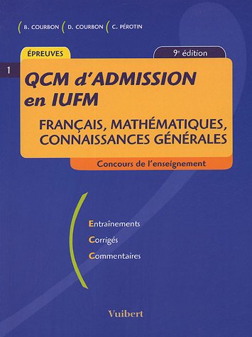 QCM d'admission en IUFM