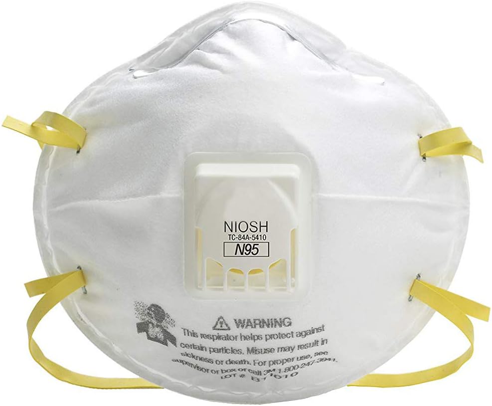 N95 Particulate Respirator Dust Masks-Disposable Anti Pollution Surgical Mask, Anti-Dust, Allergies and Personal Protective Face Mask for Men and Women(2 Pack)
