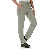 Rdruko Women's Hiking Pants Quick Dry Lightweight Water Resistant Outdoor Pants Athletic Joggers with Zipper Pockets