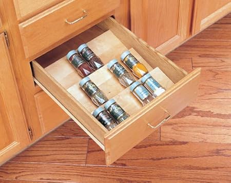 Amazon Com Drawer Tray Inserts Wood Spice Tray Drawer Inserts