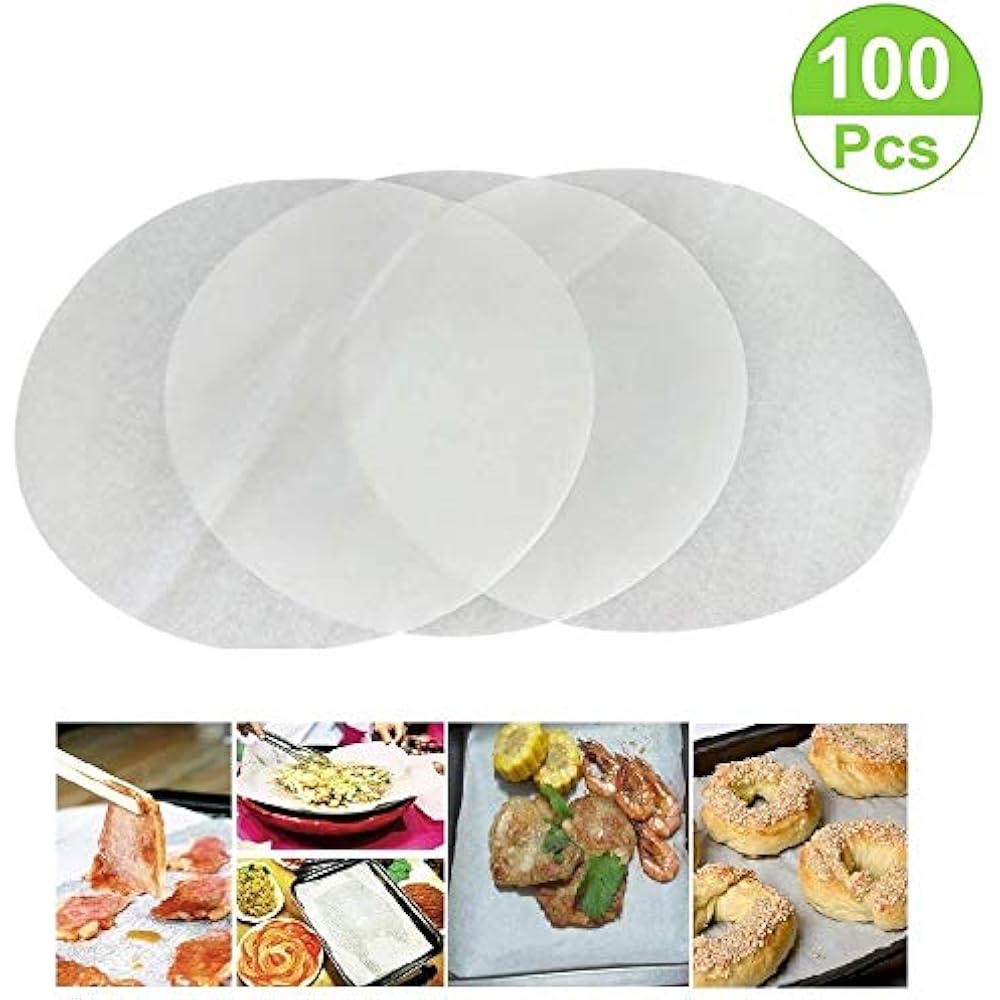 100Pc Non Stick Round Parchment Paper 10 Dia Baking Paper Liners For