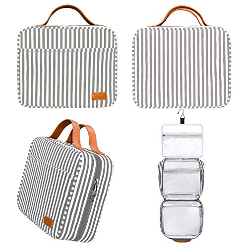 Hanging Travel Toiletry Bag,Large Capacity Cosmetic Travel Toiletry Organizer for Women with 4 Compartments & 1 Sturdy Hook,Perfect for Travel/Daily Use/Valentine Gifts for Her/Women 5 Hanging Travel Toiletry Bag,Large Capacity Cosmetic Travel Toiletry Organizer for Women with 4 Compartments & 1 Sturdy Hook,Perfect for Travel/Daily Use/Valentine Gifts for Her/Women