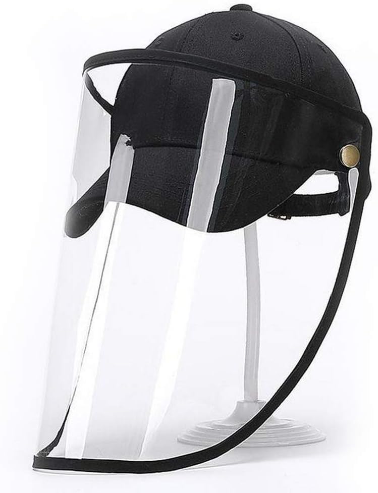 Anti-Spitting Splash Hat Protective Cap Baseball Cap, Removable Eye Protection Full Face Outdoor Sports Dust-Proof, Anti-Fog, Anti-Sneeze