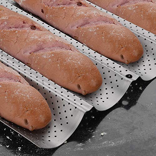 ProBay baguette pan with bread lame & Bread Scraper 3in1 Baking
