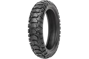 Tusk 2Track Adventure Motorcycle Tire (130/80-17 (65Q)), Tubeless Bias-Ply Dual Sport Rear Tire, Aggressive 2Track Tread for On/Off-Road Riding and Long-Distance Durability