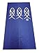 LIGICKY Japanese Noren Doorway Curtain Ancient Character Fish Tapestry for Home Decoration Blue 33x59inch