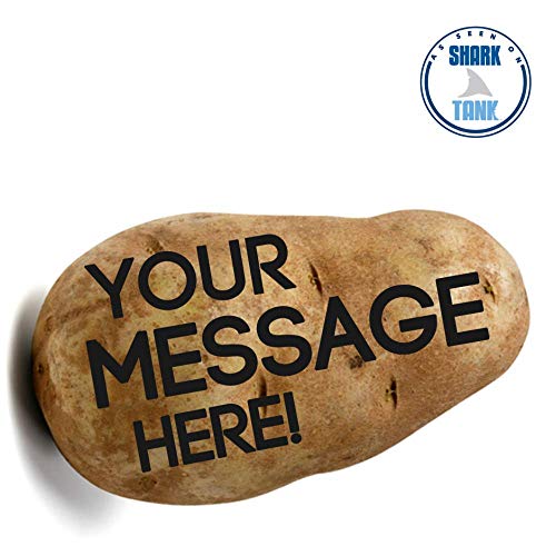 Potato Parcel - Send a message on a real potato! Funny replacement for greeting cards. Surprise gift box included. As seen on Shark Tank!