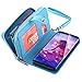 Galaxy S8 Plus Wallet Case, LONTECT Zip Purse Case PU Leather Zipper Wallet Pouch Case Bag with Magnetic Detachable Back Case Cover for Samsung Galaxy S8 Plus - Blue