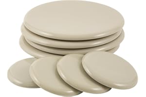 Super Sliders 8 Pack Reusable Furniture Sliders for Carpet – Heavy Duty Floor Protectors for Moving Couches, Beds, Tables & Appliances – Includes (4) 7" XL Sliders & (4) 3-1/2" Medium Sliders