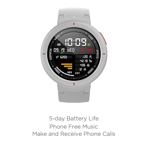 Amazfit Verge Smartwatch with Alexa Built-in, GPS Plus GLONASS All