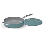 Cuisinart Culinary Collection Nonstick Cookware 4.5 Qt. Sauté Pan + Helper Handle + Cover, Teal