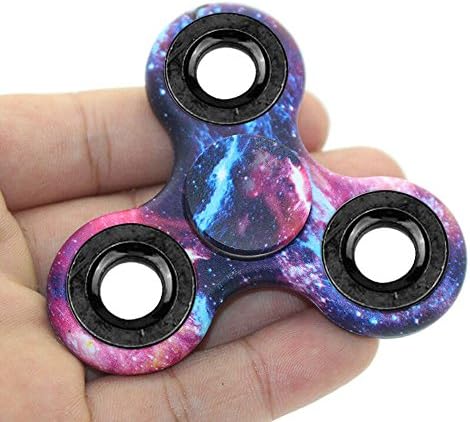 LOVELYIVA NEW Tri-Spinner Fidget Hand Spinner Camouflage Multi-Color EDC Focus Toys