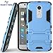 Axon 7 mini Case, ZTE Axon 7 mini Case, MicroP(TM) Dual Layer Armor Hard Slim Hybrid Kickstand Phone Cover Case for ZTE Axon 7 mini (Blue Kickstand Case)