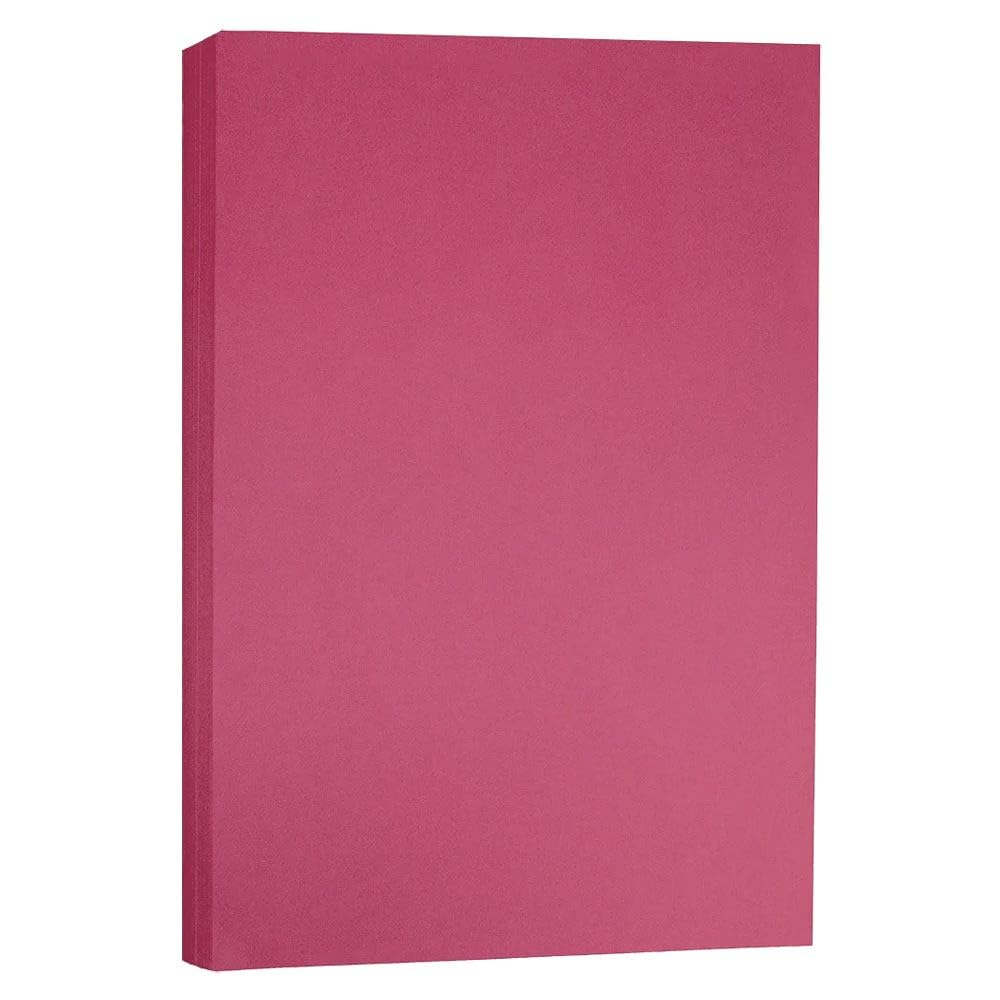 JAM PAPER Bright Coloured Tabloid Paper - 279.4 x 431.8 mm - 90gsm - Ultra Fuchsia Pink - 100 Sheets/Pack
