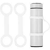 PATIKIL Water Bottle Carrier Grip, Portable Soft Silicone Non-Slip Water Handle Grip Water Bottle Holder Strap
