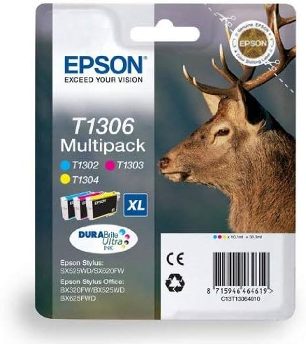 Epson WorkForce WF 3540DTWF High Capacity Original Printer Ink Cartridges, Cyan
