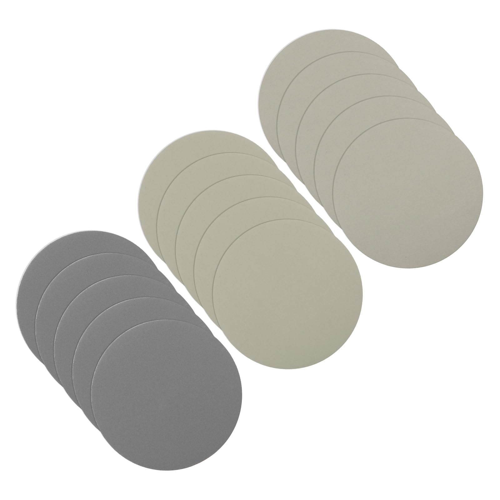 CoCud Hook & Loop Sanding Disc, 3" Dia 2000/3000/5000 Assorted Grit, No Hole Wet Dry Orbital Sandpaper Silicon Carbide - (Applications: for Wood or Metal Polishing), 15-Pieces