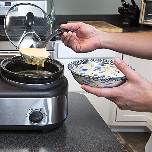 Elite Platinum EWMST Adjustable Temp DishwasherSafe Oval Ceramic Pots