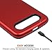 Moto Z2 Force Case,SENON Slim-fit Shockproof Anti-Scratch Anti-Fingerprint Protective Case Cover for Motorola Moto Z Force (2nd Generation) Red