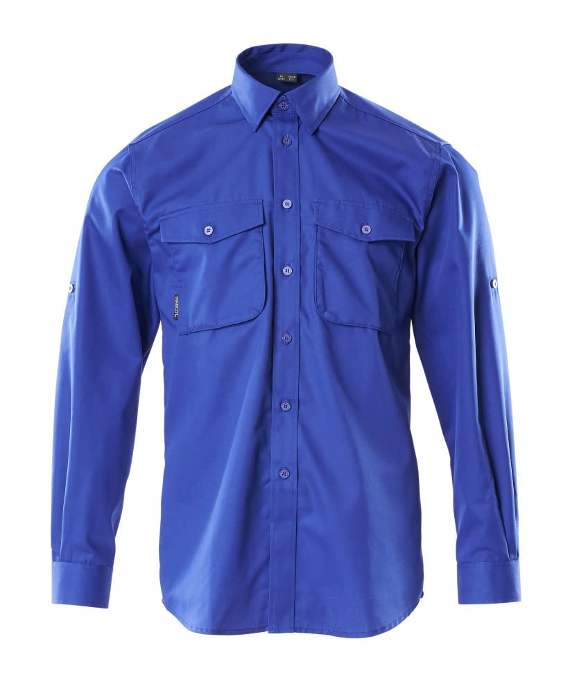 Mascot 13004-230-11 Mesa Crossover Modern Fit Shirt, Size 43-44, Royal