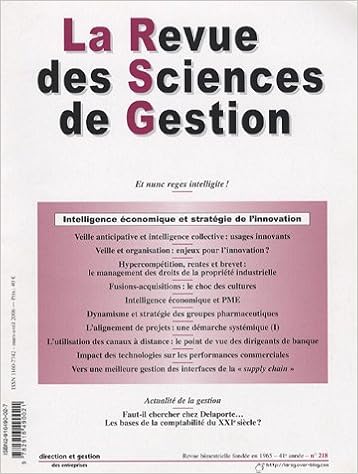 LA REVUE DES SCIENCES DE GESTION 