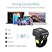 Portable Ring 1D 2D QR Barcode Scanner,Wearable Wireless Finger Mini Bar Code Reader Compatible for Windows, Mac OS, Android 4.0+, iOS Support Scan QR PDF417 DataMatrix on Screen and Paper
