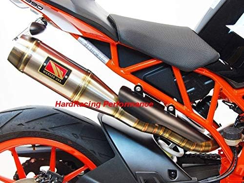 WERKES USA WKT391H GP High Mount Stainless 3/4 Slip-on Exhaust for 2017-2019 KTM RC390, WKT391H