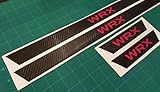 2015-2016 WRX Carbon Fiber Door Sill Decals (Red Lettering)