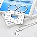 Udobuy®3 Piece Keychain Pendant Necklace Set Daddy's Girl Mommy's World Mother Daughter Father Family Jewelry Necklace Set