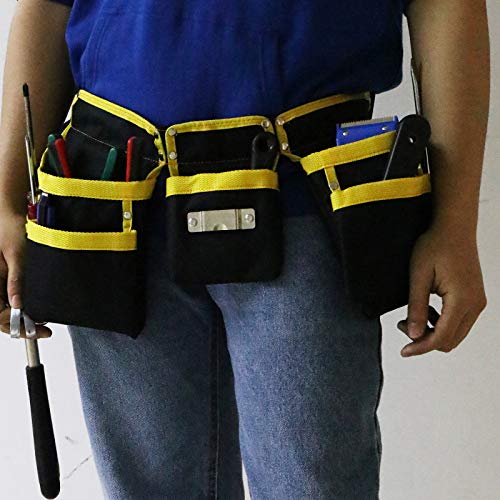Werkzeuggürtel zweiteiliger Werkzeug-Gürtel Gürteltasche mit 11 Fächern Oxford Tuch – Bild 6