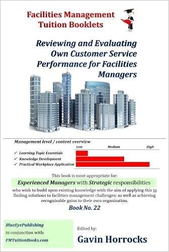 Buy Customer Service In Facilities Management Reviewing And Evaluating Own Customer Service Performance One Of A Series Of Books For The Fm Industry Book Online At Low Prices In India Customer