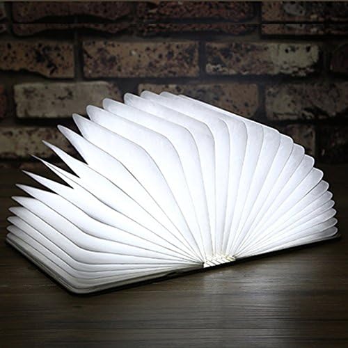 USB portable Night Lights, DIY Stick-on Anywhere Portable 10 LED Wireless Motion Sensing Closet Cabinet LED Night Light/Stairs Light/Step Light Bar with Magnetic Strip -(USB Powered) (Fold book light)