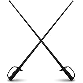 Silipull 2 Pack 38.6 Inches Training Sword Polypropylene European Long Sword Professional Practice Rapier Saber Sturdy High Strength for Adults Martial Arts Fencing Cosplay